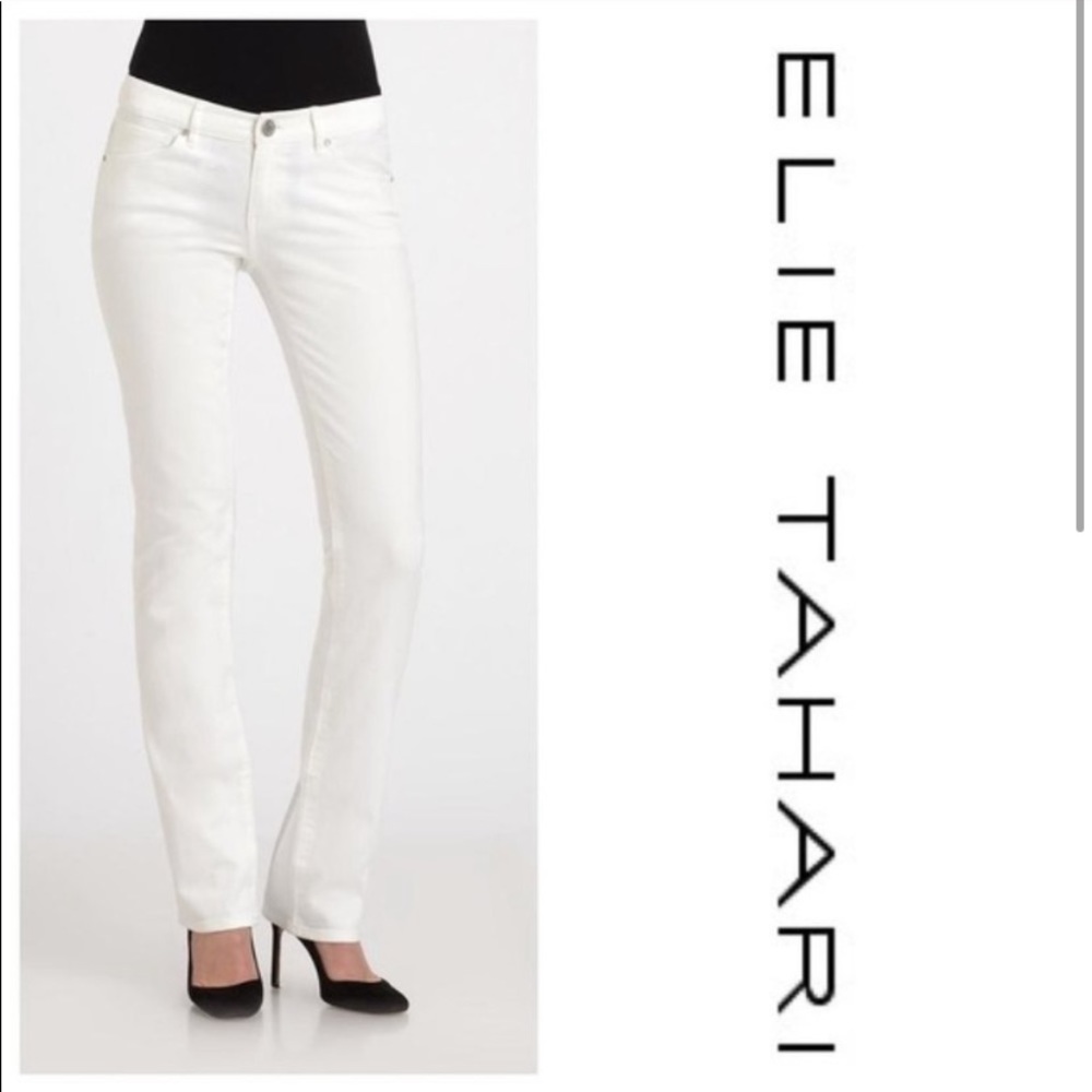 Elie Tahari white jeans